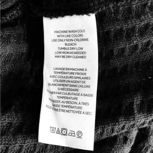 Free People Womens Juicy Waffle Knit Top Surplice Back Cowl Neck Small - Picture 11 of 12